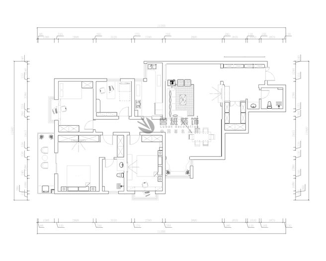 保利心語花園,混搭風(fēng)格,戶型圖