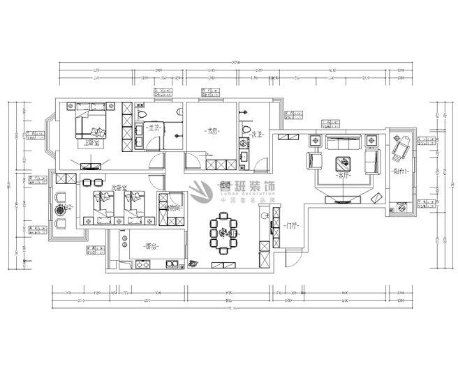 中建國熙臺,現(xiàn)代風格,戶型圖