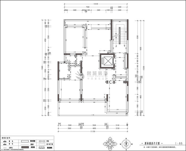 泰華金貿(mào),現(xiàn)代簡(jiǎn)約風(fēng)格,原始戶型圖