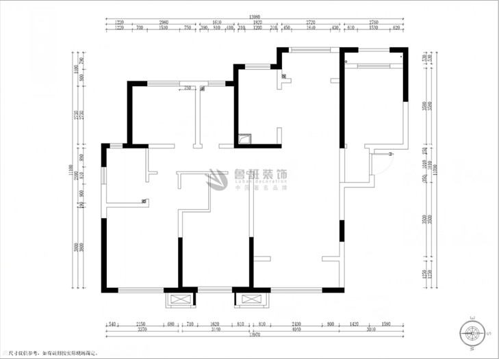 天朗瓏府,新中式風(fēng)格,戶型圖