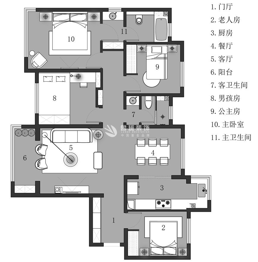 融創(chuàng)天朗融公館,現(xiàn)代輕奢風(fēng)格,戶型圖