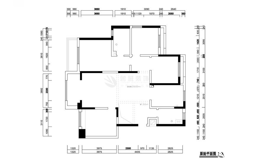 高科麓灣,新中式風(fēng)格,一層戶型圖