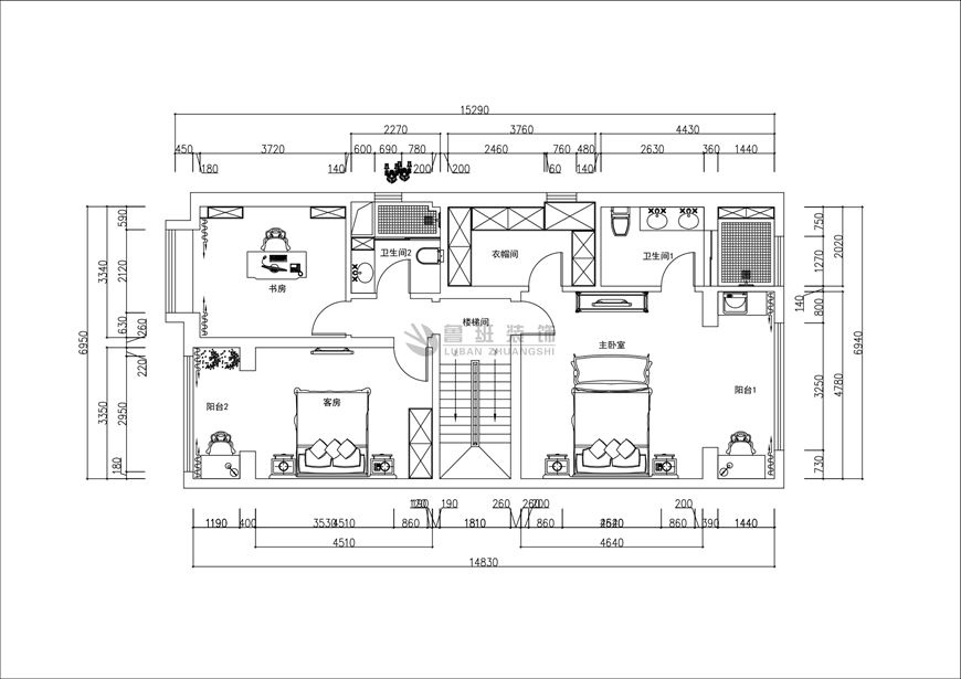 逸翠園,美式輕奢風(fēng)格,負(fù)一層戶型圖