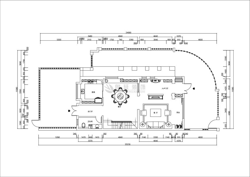 逸翠園,美式輕奢風(fēng)格,二層戶型圖