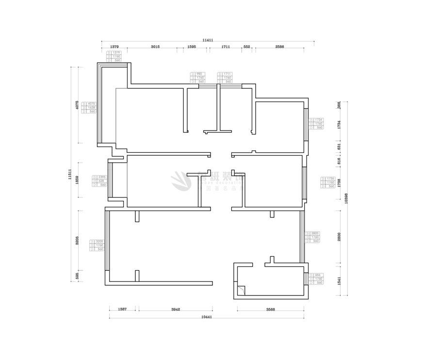 藍(lán)光公園華府,現(xiàn)代風(fēng)格,結(jié)構(gòu)圖