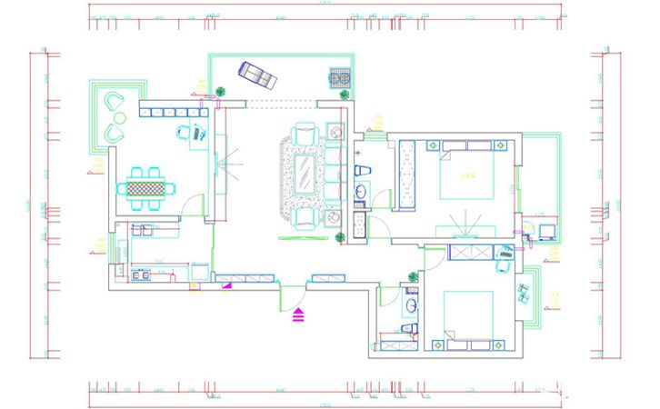 西安紫郡長安150㎡三居室歐式新古典風格修效果圖-閆佩設計作品1